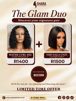 Combo: 12a Water Curl 4x4 Bob 10” + 13a Nala 8” Bob