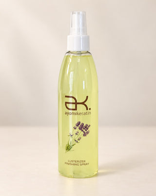 Maintenance : AK Lusteriser (leave in spray for straight hair) Heat protector