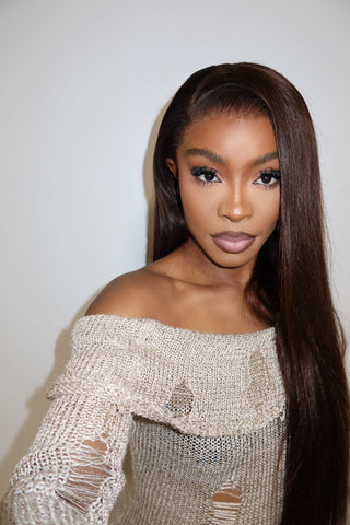 14a Machine Made: Premium Frontal HD and Glueless 5x5 HD Brown Wigs