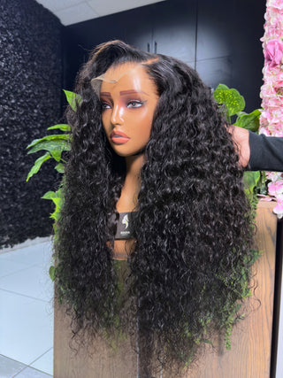 Mongolian Water Curl Frontal HD Wig