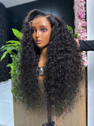 Mongolian Water Curl Frontal HD Wig