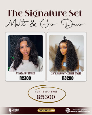 Combo: 20” Kiara unit 4x4 Not styled + Ayanda 16” 5x5 styled