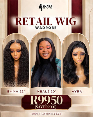 Wig Wardrobe: The Emma 5x5 22” + The Mbali 20” Unit + The Ayra Bounce