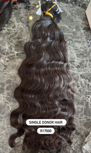 Single Donor Wavy Hair