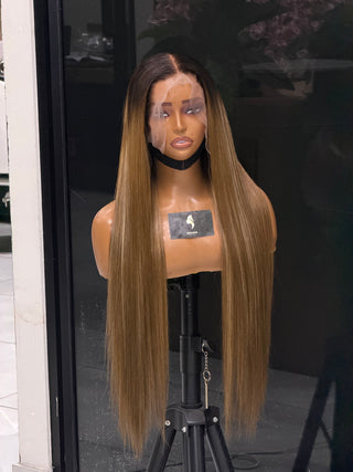 24” Brown Highlighted Baby Thin 13x4