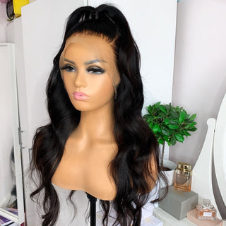 14a Machine Made Wigs : Bodywave Full Frontal Wigs