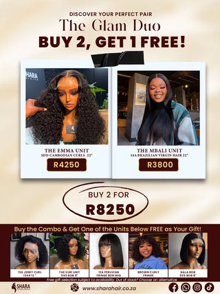 Combo: The Emma glueless 22” + The Mbali 4x4 unit 22”