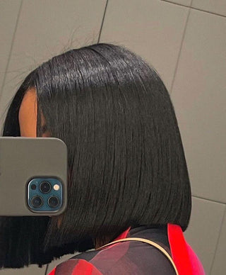 Sleek double drawn bob