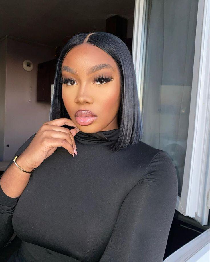 Sleek double drawn bob