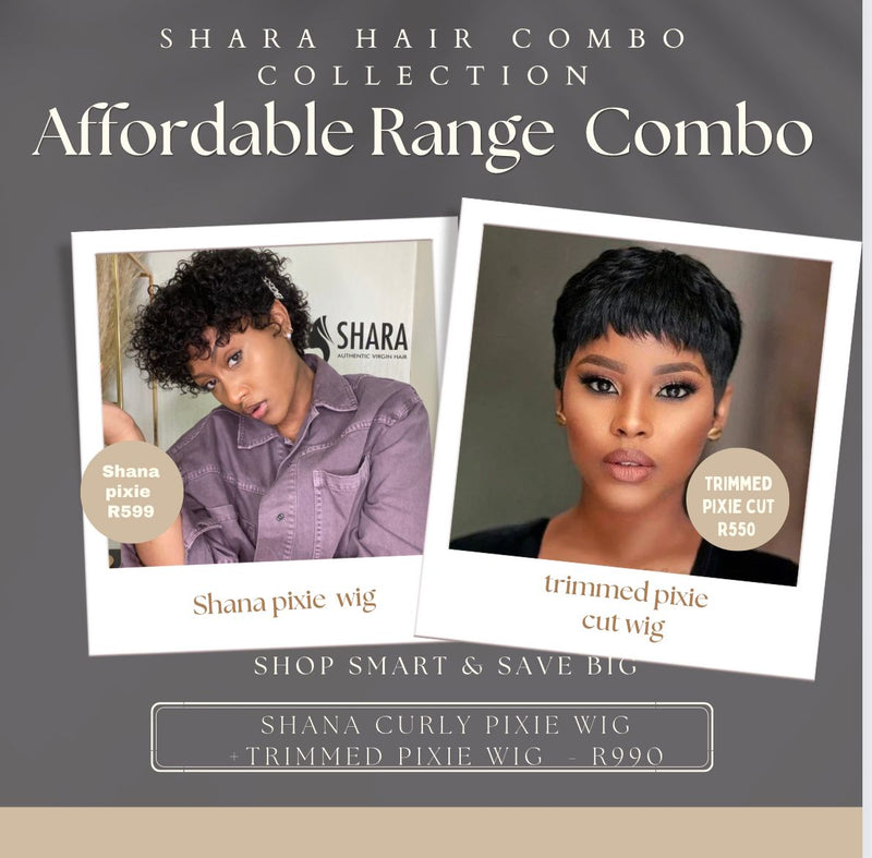 Combo: Shana Curly Pixie + Trimmed Pixie Cut