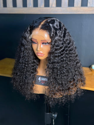 13a Machine Made Wigs: 5×5 Deep Curl HD Closure Glueless Wigs