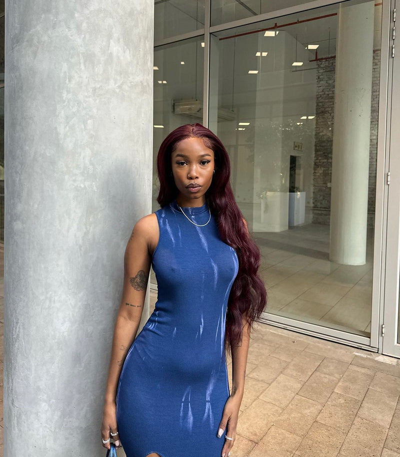 Colour : 13a Burgundy Frontal Wig