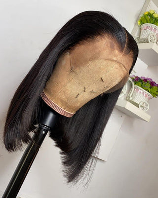 Double Drawn Machine Made Wigs: Frontal HD Closure