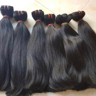 Double Drawn Machine Made Wigs: Frontal HD Closure