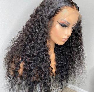 13a Machine Made Wigs : Deep Curl  Frontal HD Wigs